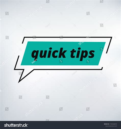 Quick Tips Badge Banner Vector Light Stock Vector Royalty Free