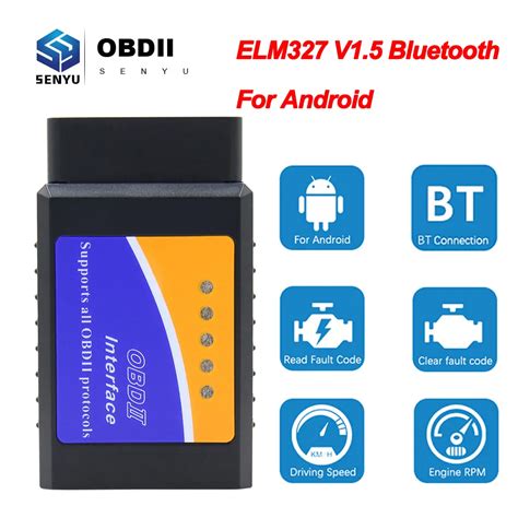 Elm V Obd Bluetooth Scanner Elm Odb Code Reader For