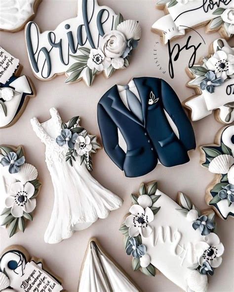 Pin By Heavenly Scent Cookies On Wedding Cookies Bridal Cookies