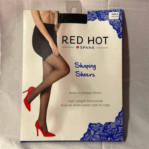 Spanx Accessories Red Hot Spanx Shaping Sheers Very Black Sz Shaper Pantyhose Poshmark