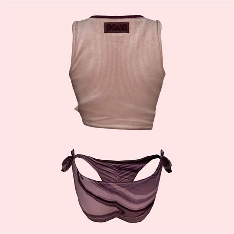 3D Model Sexy Beach Bikini Pink 04 VR AR Low Poly CGTrader