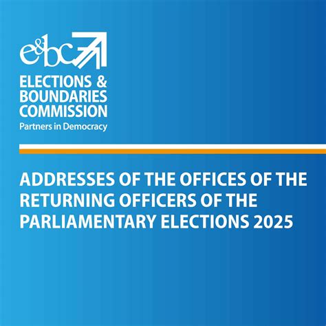 Elections and... - Elections and Boundaries Commission