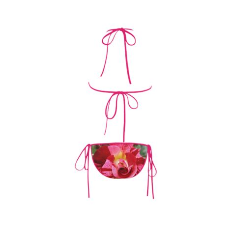 Pink Rose Custom Bikini Swimsuit Id D