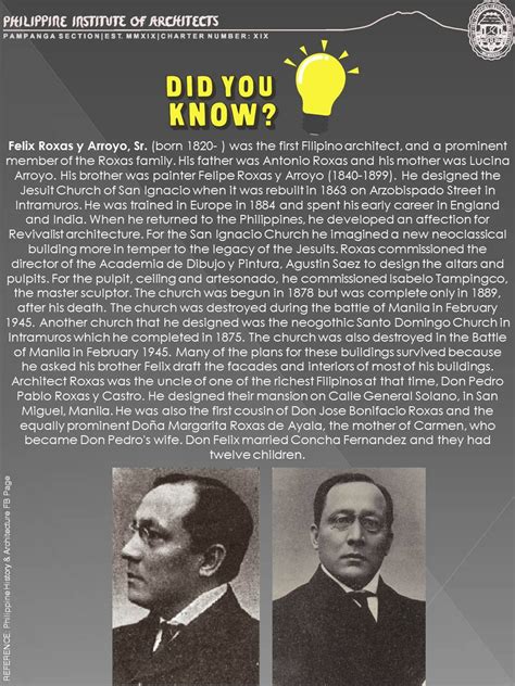 Philippine - Felix Roxas y Arroyo, Sr. (born 1820- ) was the first ...