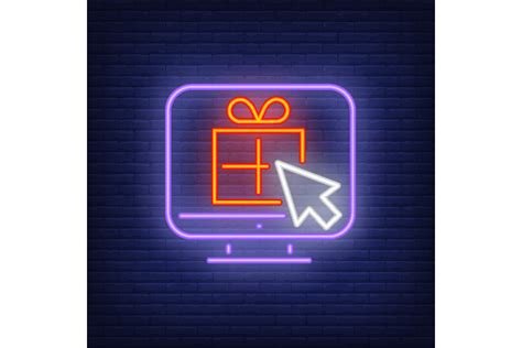 Computer Monitor with Cursor on Gift Neo Graphic by pch.vector · Creative Fabrica