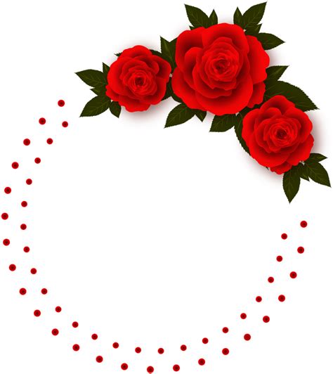 Rose Flowers Frame Frame Rose Flower Png 1280x1280 Png Download