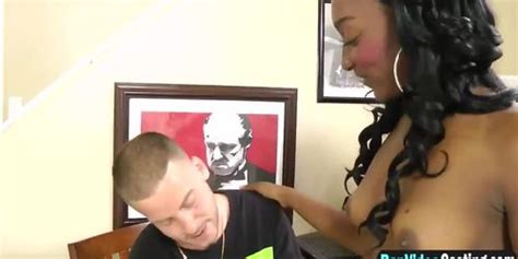 Slutty Ebony Takes Massive White Dick In Her Wet Pussy Tnaflix