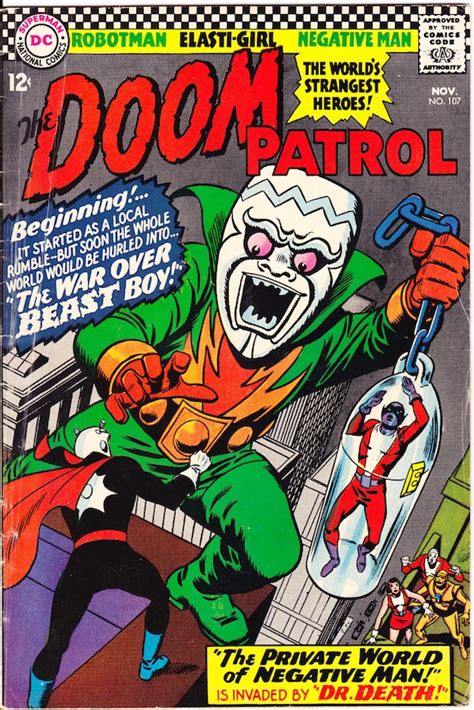 Doom Patrol 107 Beast Boy comic Silver Age book Robot