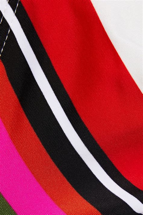 SOLID STRIPED The Lulu Striped Triangle Bikini Top THE OUTNET