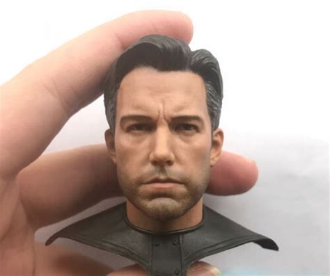 Batman Ben Affleck Male Man Head Sculpt Fit Hot Toys Worldbox Body Figure Ebay