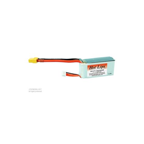 Batteries De Propulsion Avions RC PACK LiPo HOT LIPS VHD 11 1V 1300mAh 3S1P XT60 FLASH RC