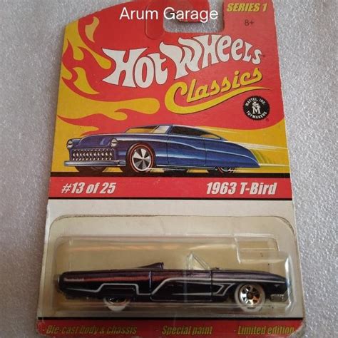 Jual Hot Wheels T Bird Ford Thunderbird Card Classic Series Metal Shopee Indonesia