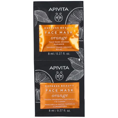 Apivita Express Beauty Masque Visage Radiance L Orange X Ml