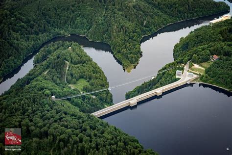 Rappbodetalsperre und Hängebrücke im Oberharz Stadtansichten