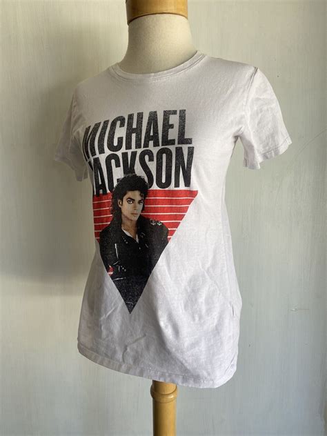 Michael Jackson Official Bad Album Graphic Women S Wh Gem