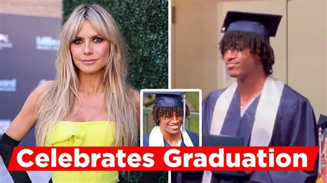 Heidi Klum Celebrates Her Son Henrys High School Graduation Youtube