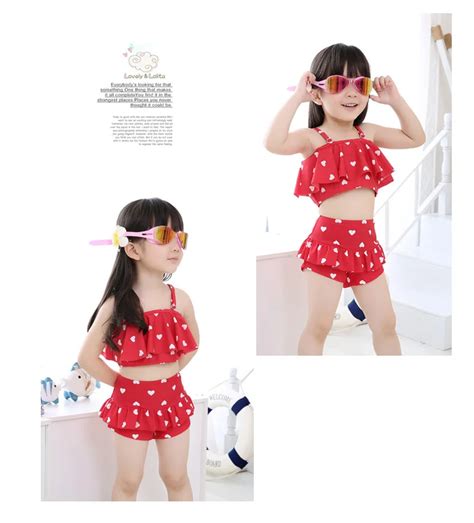 Новейший купальник-бикини для девочек, детский купальник, детская ...