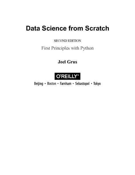 Solution Data Science First Principles With Python By Joel Grus