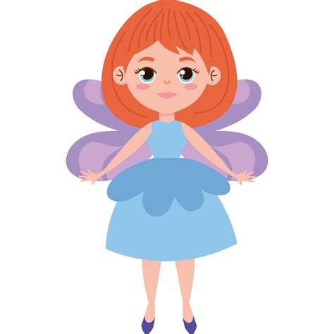 Cute Redhead Fairy Flying 24096387 Png