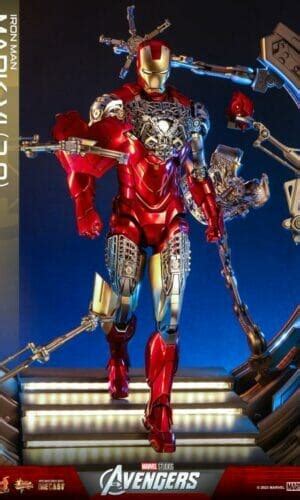 Hot Toys The Avengers Iron Man Mark Vi Ver And Suit Up Gantry Figure Set Mms D