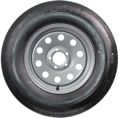 Amazon Ecustomrim Radial Trailer Tire On Silver Rim St R