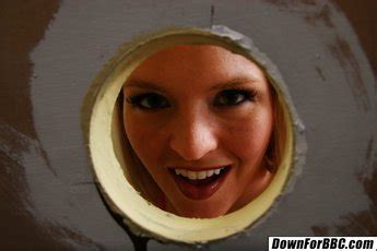 Naughty Hot Babe Krissy Lynn Sucking Black Cock On A Glory Hole Photos