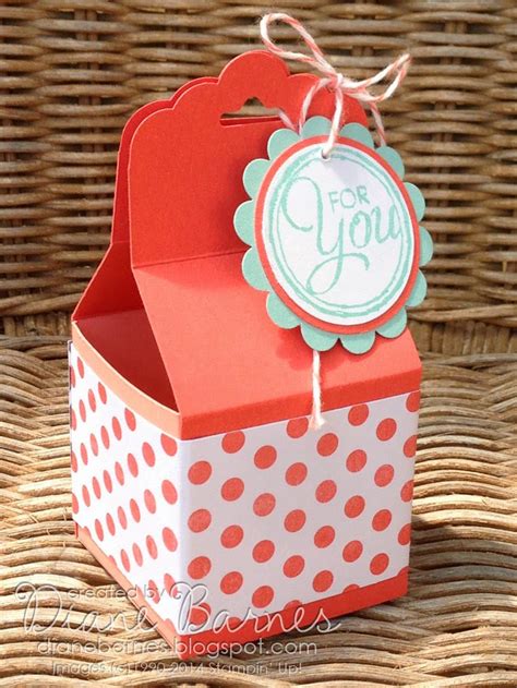 Colour Me Happy Two Scallop Tag Topper Treat Boxes And Instructions