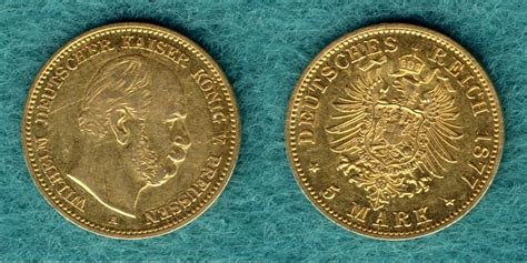 Preussen 5 Mark 1877 A Wilhelm I. ss | MA-Shops