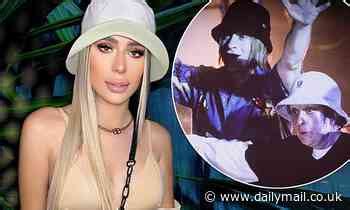 Towie Star Demi Sims Shows Off Her Frame In A Skimpy Nude Two Piece Adding A Bucket Hat To The