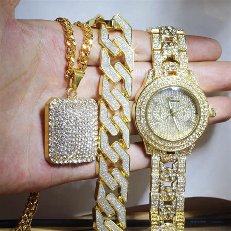 Men Hip Hop Full Iced Out Lab Cz Aaa Watch Bracelet Iced Square