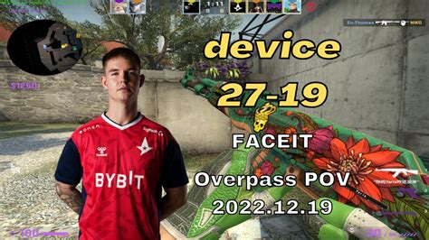 Astralis Device Stack Vs Smooya Overpass Faceit Ranked