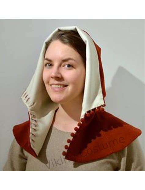 Medieval Hood Medieval Ladies Open Hood Middle Age Etsy