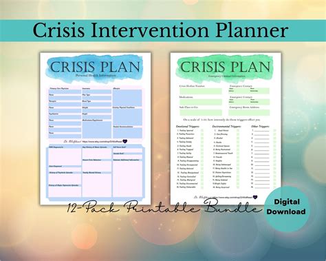 Therapy Bundle Crisis Intervention Preparation Plan For Mental Health