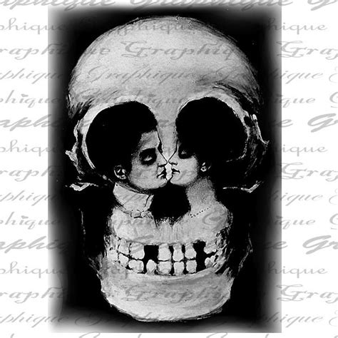 Burlap Digital Download Halloween Optical Illusion Skull Or Etsy