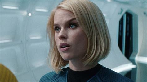 Star Trek Into Darkness Alice Eve Is Proud Of Her Nsfw Scene Despite