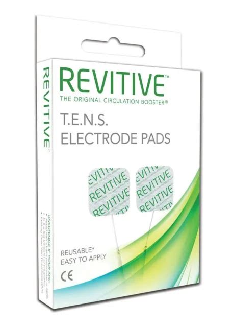 2 PAAR TENS Elektroden Body Pads REVITIVE wiederverwendbar für REVITIVE