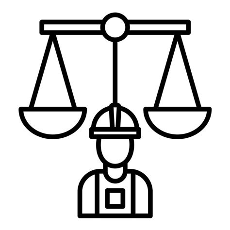 Labor Law Line Icon Vector Art At Vecteezy