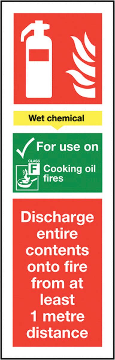 Chemical Extinguisher Sign Safety Supplies Morsafe Uk