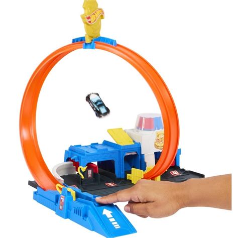 Pista Hot Wheels City Super Delegacia Mattel Jbm Shopee Brasil