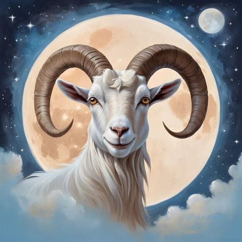 Chinese Zodiac Sign Goat Premium AI Generated Image