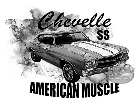 Chevelle Ss Sublimation Design American Muscle Car Pngdtf Etsy