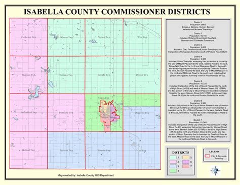 Isabella County Plat Map - Map Of West