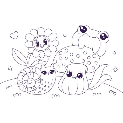 Mushroom Coloring Pages - Printable - Kids Drawing Hub