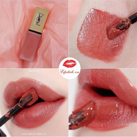 Son Kem YSL Outlandish Nude Đỏ Nâu Tatouage Couture Matte Stain