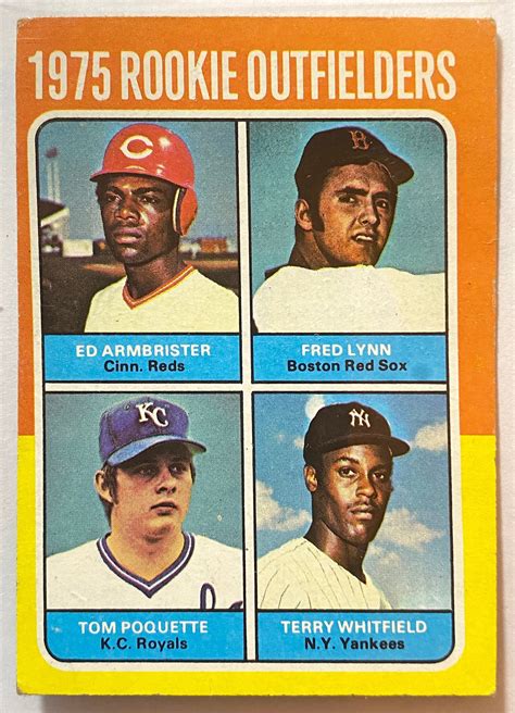 Rookie Outfielders Topps Baseball Trading Card Etsy