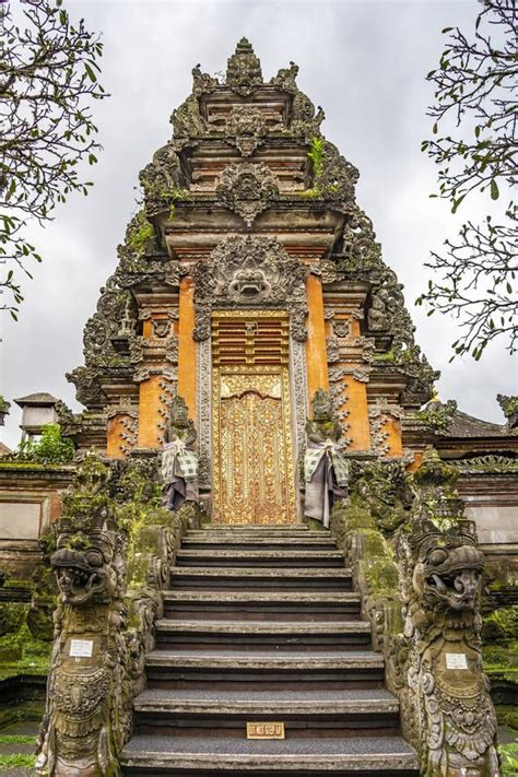 Pura Taman Saraswati Temple Ubud Bali Indonesia Stock Photo Image