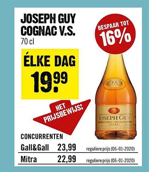 Joseph Guy Cognac V S Aanbieding Bij Dirck Iii Folders Nl