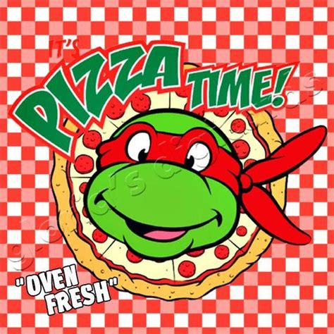 Teenage Mutant Ninja Turtles Pizza Box Label Personalized Tnmt