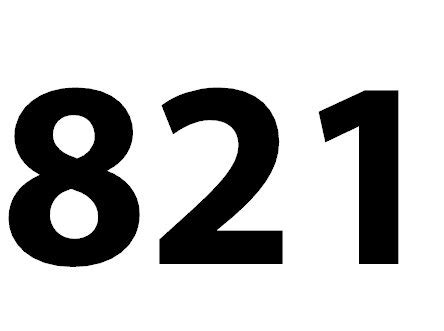 Zahl 821