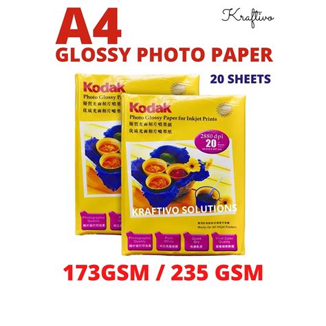 kodak high gloss photo paper arrr  kodak kertas gambar